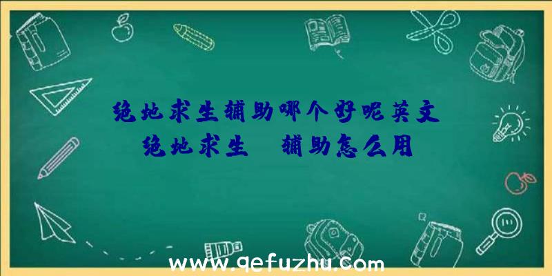 「绝地求生辅助哪个好呢英文」|绝地求生uu辅助怎么用